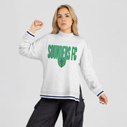 SEATTLE SOUNDERS FC RALLY POINT CONTRAST MOCKNECK PULLOVER
