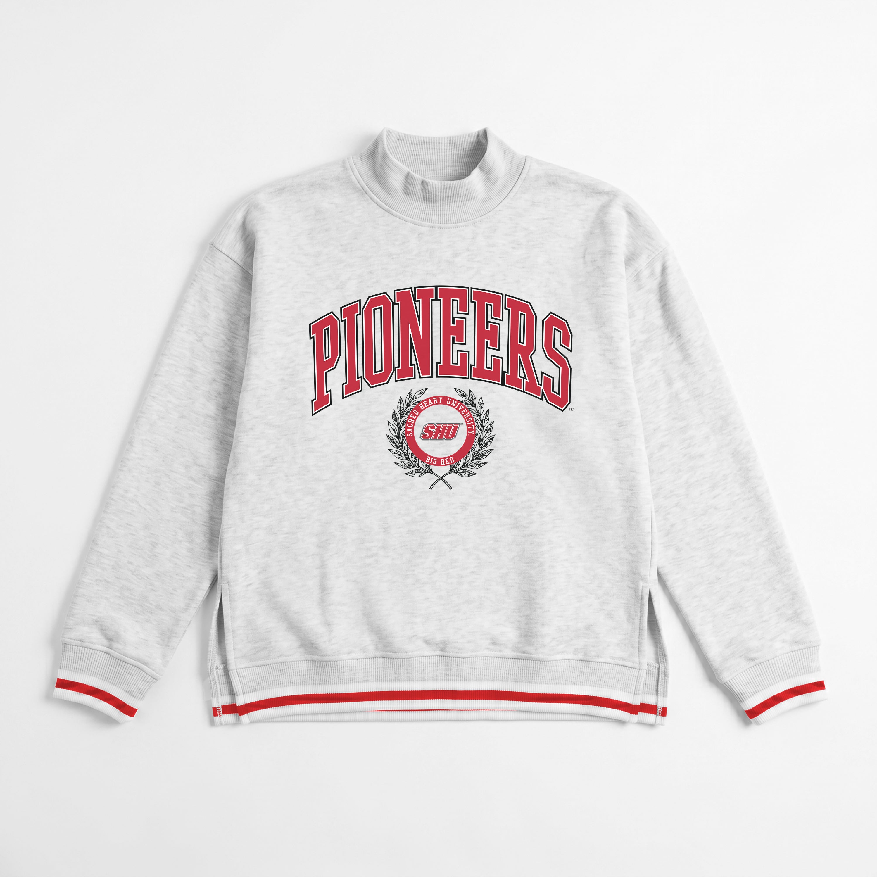 SACRED HEART PIONEERS RALLY POINT CONTRAST MOCKNECK PULLOVER