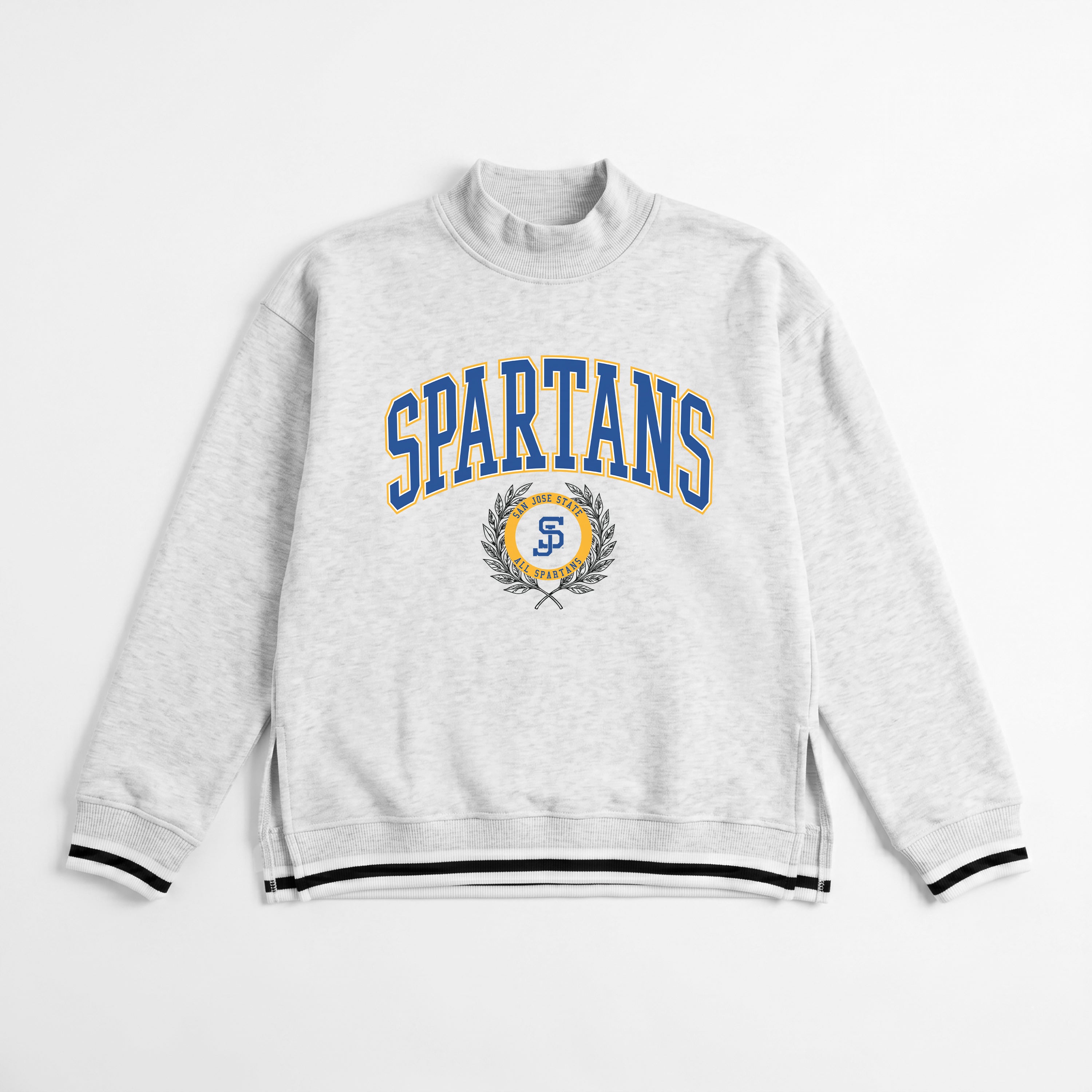 SAN JOSE STATE SPARTANS RALLY POINT CONTRAST MOCKNECK PULLOVER