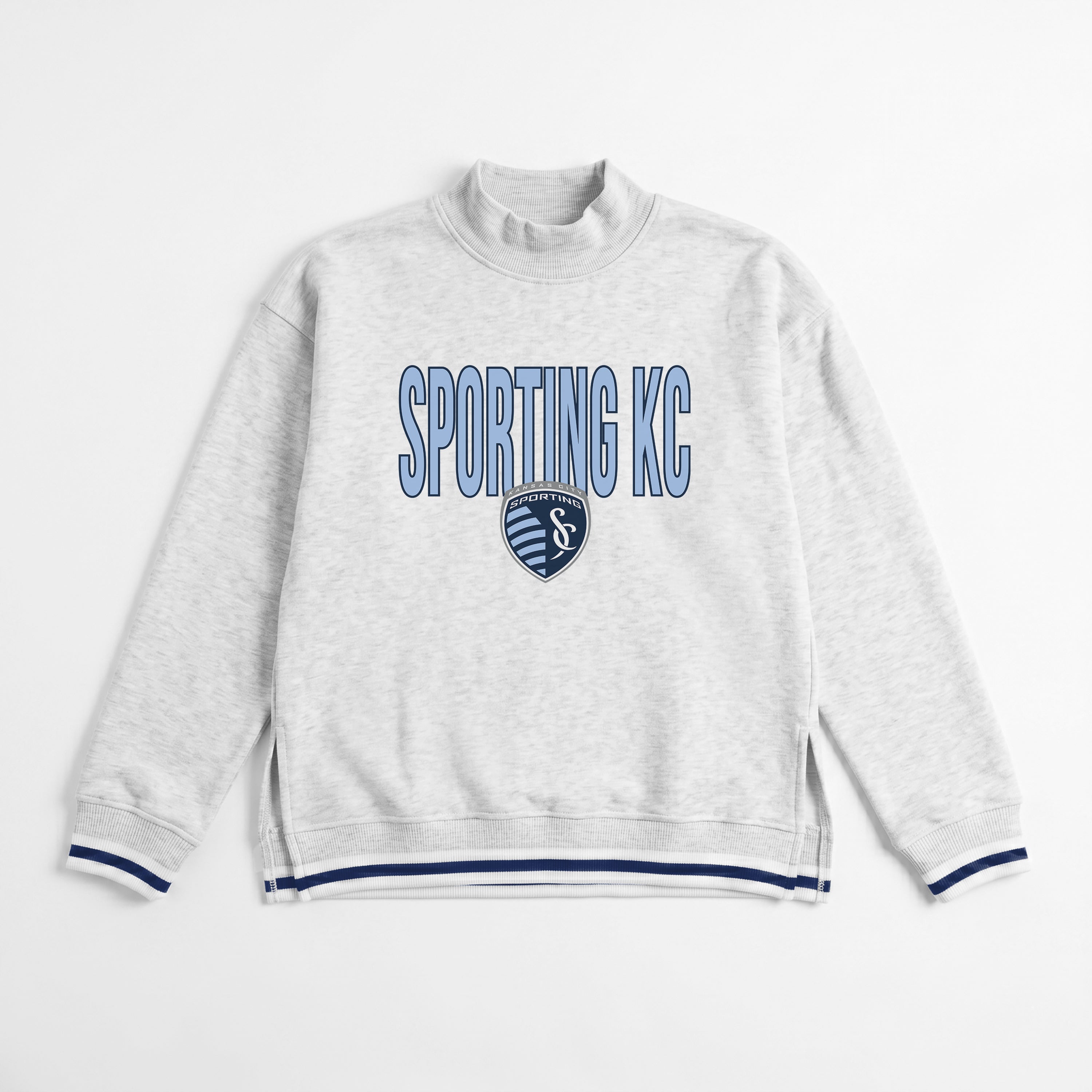 SPORTING KANSAS CITY RALLY POINT CONTRAST MOCKNECK PULLOVER