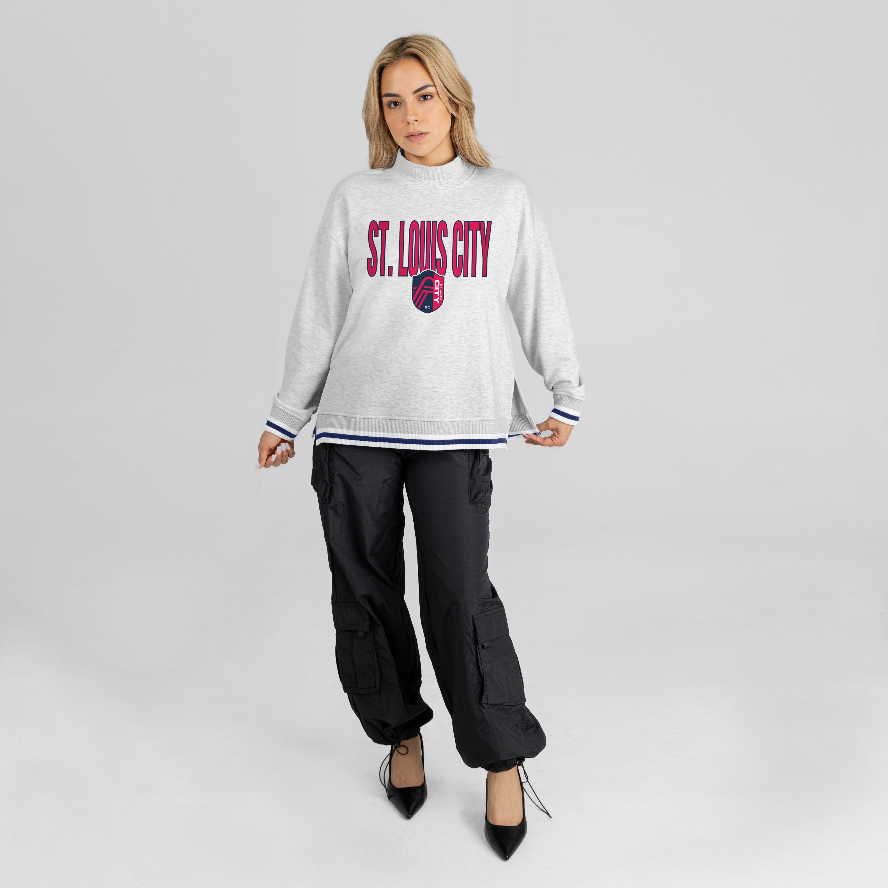 ST. LOUIS CITY SC RALLY POINT CONTRAST MOCKNECK PULLOVER
