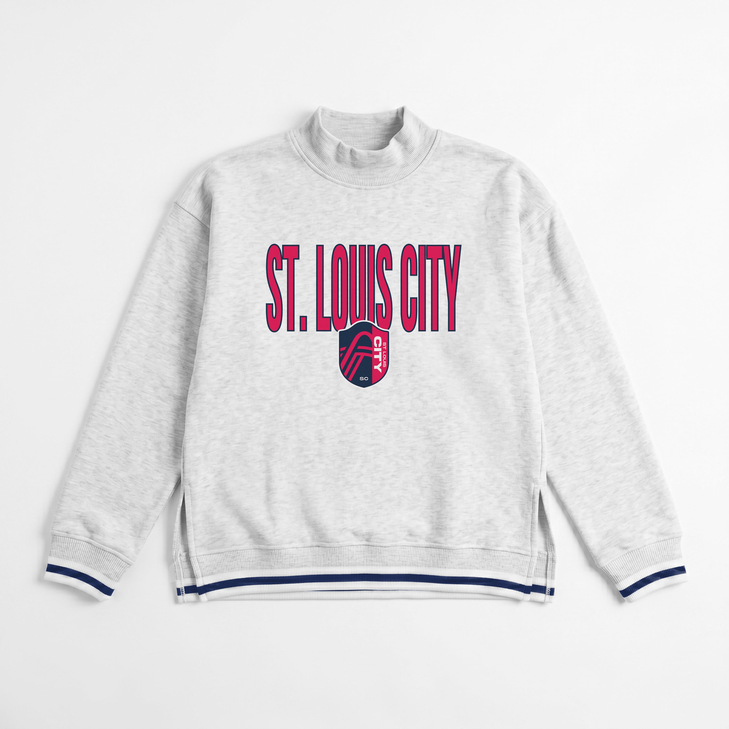 ST. LOUIS CITY SC RALLY POINT CONTRAST MOCKNECK PULLOVER