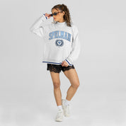 SPELMAN COLLEGE JAGUARS RALLY POINT CONTRAST MOCKNECK PULLOVER