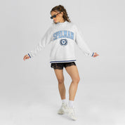 SPELMAN COLLEGE JAGUARS RALLY POINT CONTRAST MOCKNECK PULLOVER