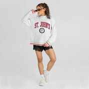 ST. JOHN'S RED STORM RALLY POINT CONTRAST MOCKNECK PULLOVER