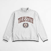 TEXAS STATE BOBCATS RALLY POINT CONTRAST MOCKNECK PULLOVER