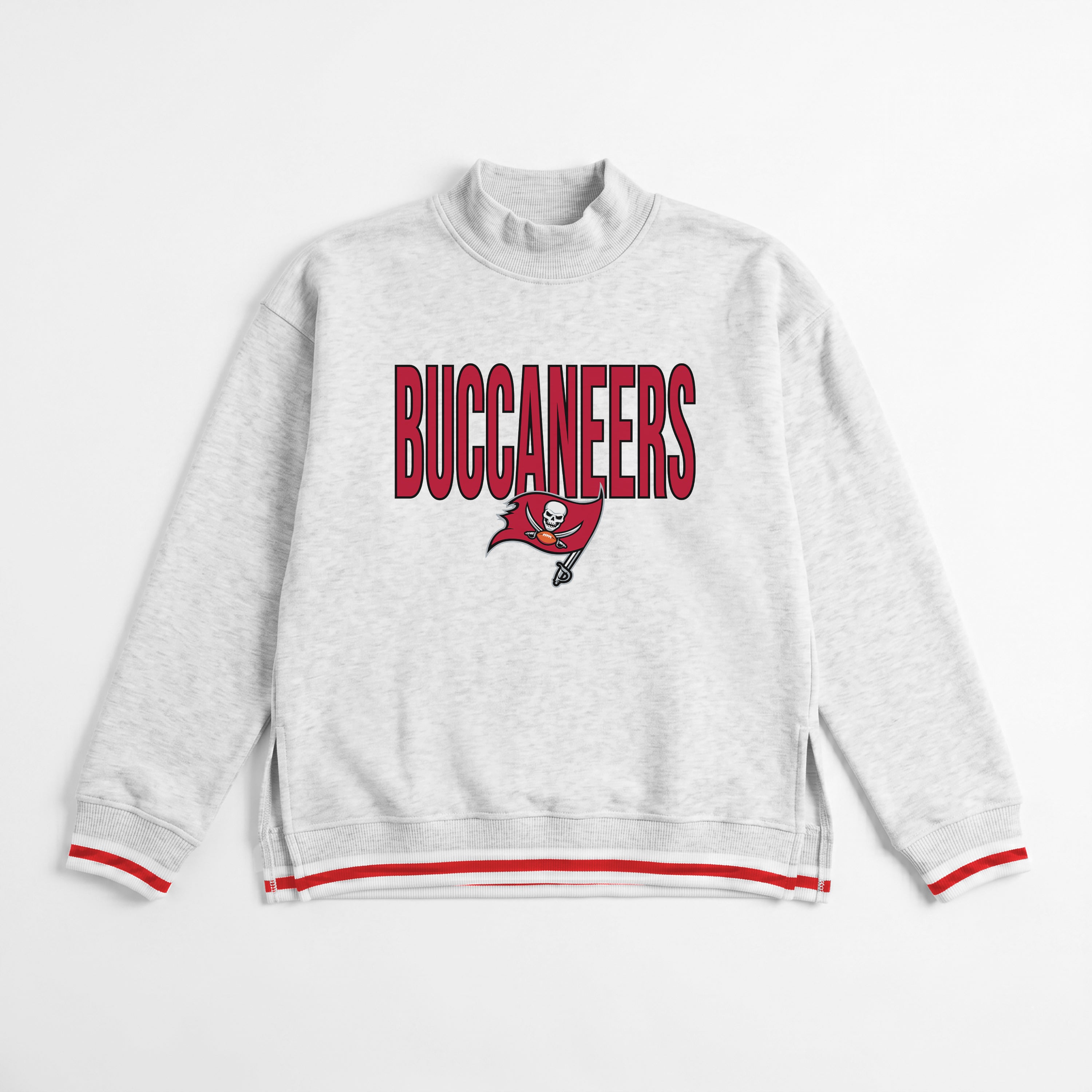 TAMPA BAY BUCCANEERS RALLY POINT CONTRAST MOCKNECK PULLOVER