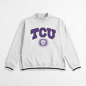 TCU HORNED FROGS RALLY POINT CONTRAST MOCKNECK PULLOVER