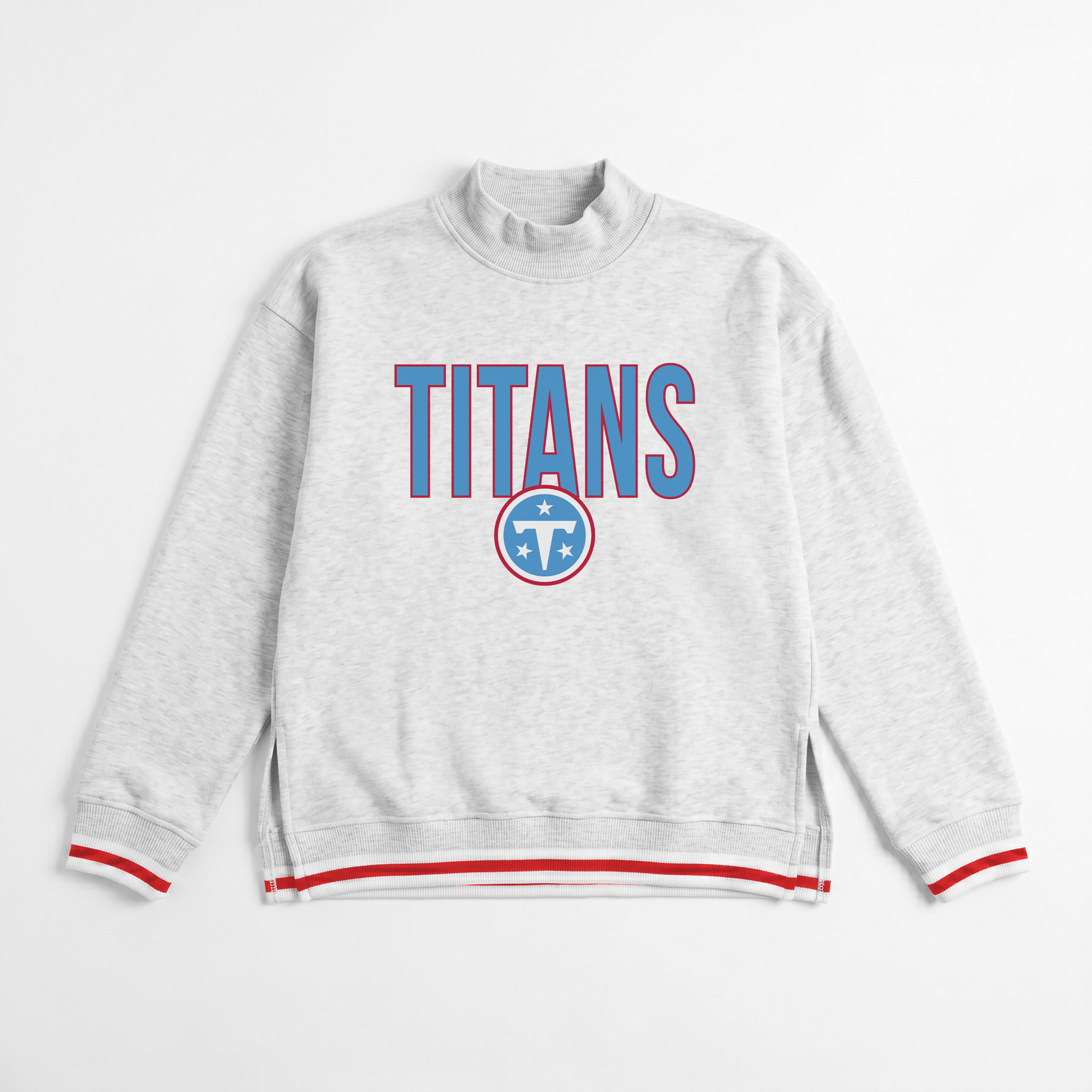 TENNESSEE TITANS RALLY POINT CONTRAST MOCKNECK PULLOVER