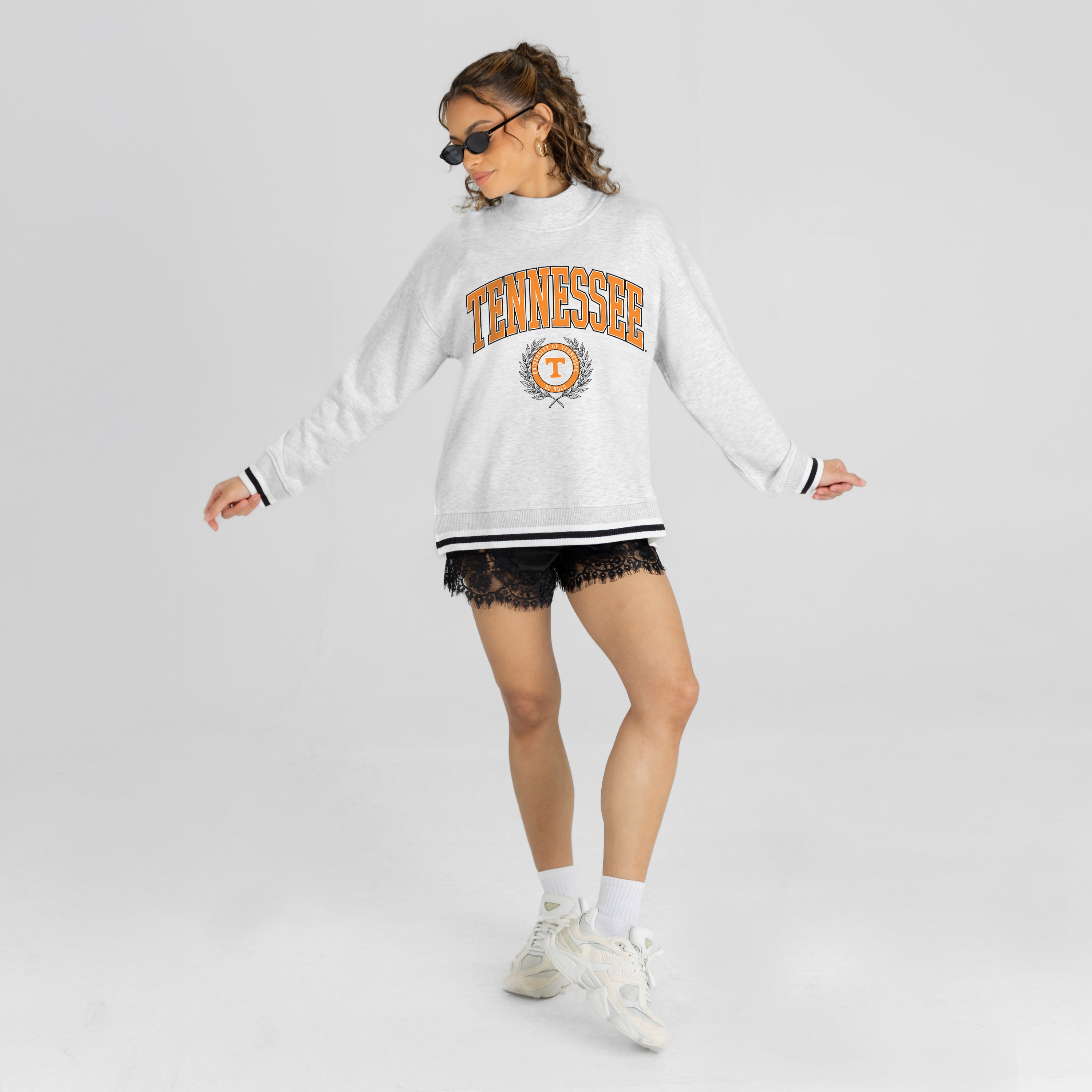 TENNESSEE VOLUNTEERS RALLY POINT CONTRAST MOCKNECK PULLOVER