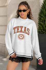 TEXAS LONGHORNS RALLY POINT CONTRAST MOCKNECK PULLOVER