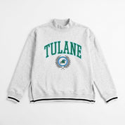 TULANE GREEN WAVE RALLY POINT CONTRAST MOCKNECK PULLOVER