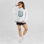 UCLA BRUINS RALLY POINT CONTRAST MOCKNECK PULLOVER