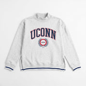 UCONN HUSKIES RALLY POINT CONTRAST MOCKNECK PULLOVER