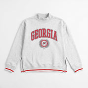 GEORGIA BULLDOGS RALLY POINT CONTRAST MOCKNECK PULLOVER