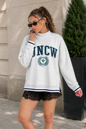 UNC WILMINGTON SEAHAWKS RALLY POINT CONTRAST MOCKNECK PULLOVER