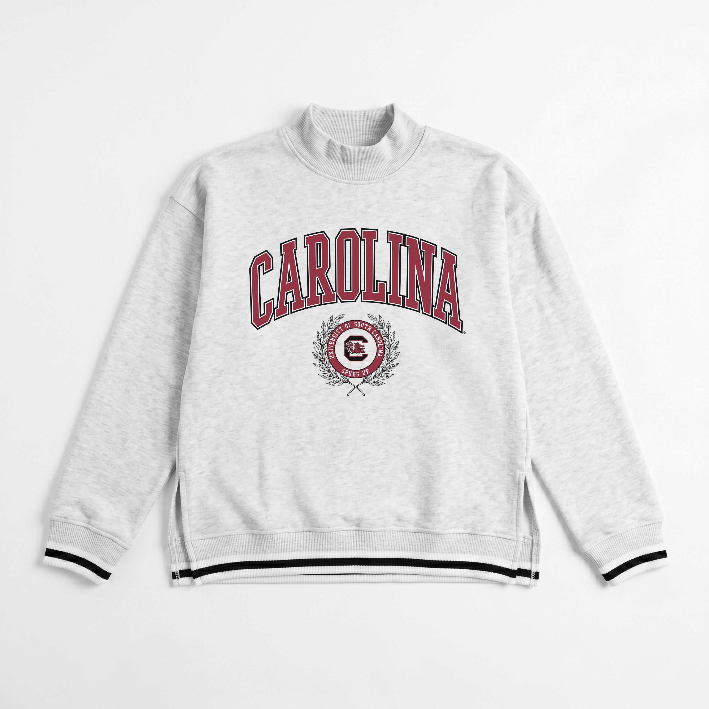 SOUTH CAROLINA GAMECOCKS RALLY POINT CONTRAST MOCKNECK PULLOVER