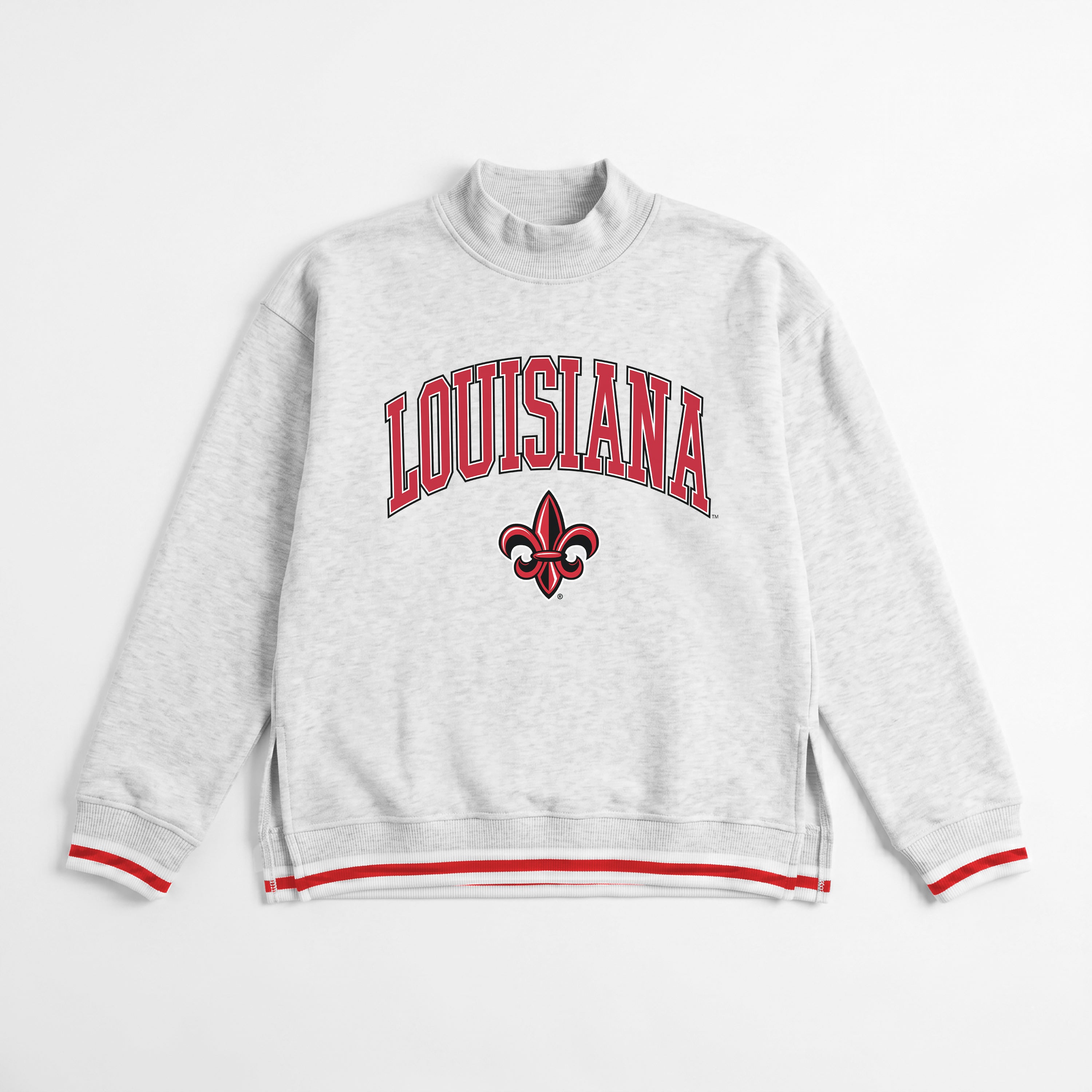 LOUISIANA RAGIN' CAJUNS RALLY POINT CONTRAST MOCKNECK PULLOVER