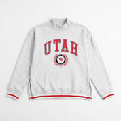 UTAH UTES RALLY POINT CONTRAST MOCKNECK PULLOVER