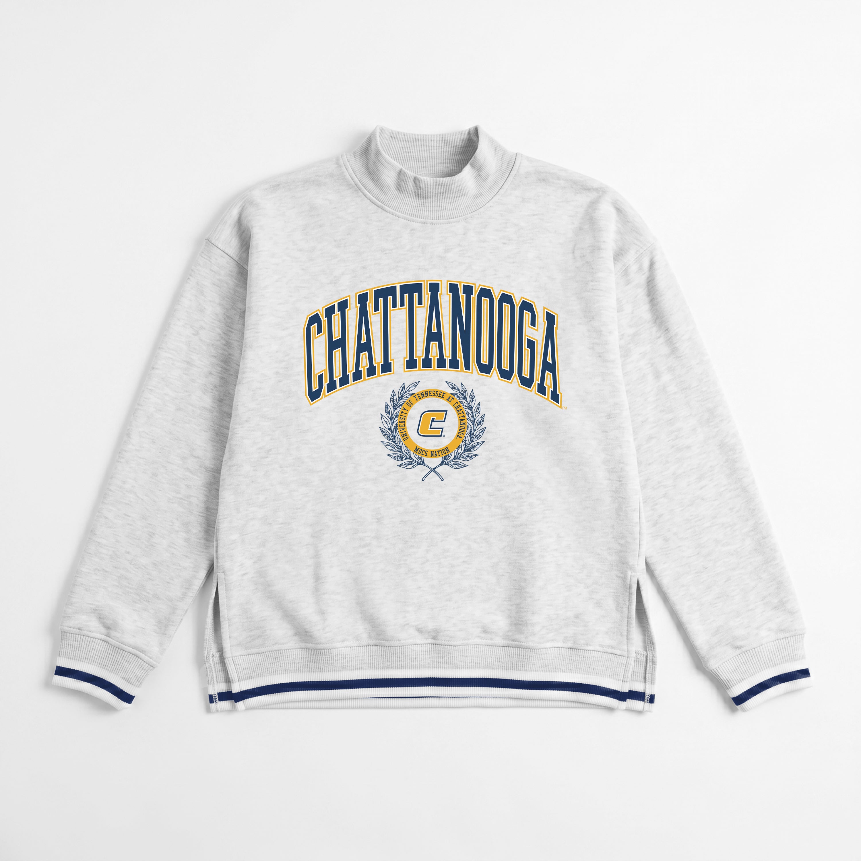 CHATTANOOGA MOCS RALLY POINT CONTRAST MOCKNECK PULLOVER