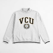 VIRGINIA COMMONWEALTH RAMS RALLY POINT CONTRAST MOCKNECK PULLOVER