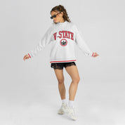 VALDOSTA STATE BLAZERS RALLY POINT CONTRAST MOCKNECK PULLOVER
