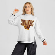 WASHINGTON COMMANDERS RALLY POINT CONTRAST MOCKNECK PULLOVER