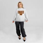 WASHINGTON COMMANDERS RALLY POINT CONTRAST MOCKNECK PULLOVER