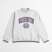 WASHINGTON HUSKIES RALLY POINT CONTRAST MOCKNECK PULLOVER