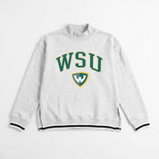 WAYNE STATE WARRIORS RALLY POINT CONTRAST MOCKNECK PULLOVER