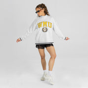 WESTERN MICHIGAN BRONCOS RALLY POINT CONTRAST MOCKNECK PULLOVER