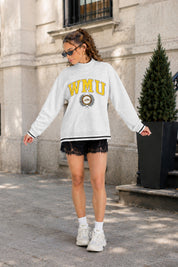 WESTERN MICHIGAN BRONCOS RALLY POINT CONTRAST MOCKNECK PULLOVER