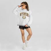 WYOMING COWBOYS RALLY POINT CONTRAST MOCKNECK PULLOVER