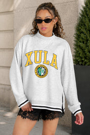 XAVIER UNIVERSITY OF LOUISIANA GOLD RALLY POINT CONTRAST MOCKNECK PULLOVER