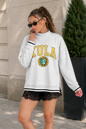 XAVIER UNIVERSITY OF LOUISIANA GOLD RALLY POINT CONTRAST MOCKNECK PULLOVER