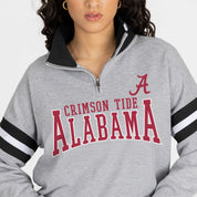ALABAMA CRIMSON TIDE HOLD THE LINE PREMIUM QUARTER-ZIP PULLOVER