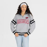 ARKANSAS RAZORBACKS HOLD THE LINE PREMIUM QUARTER-ZIP PULLOVER