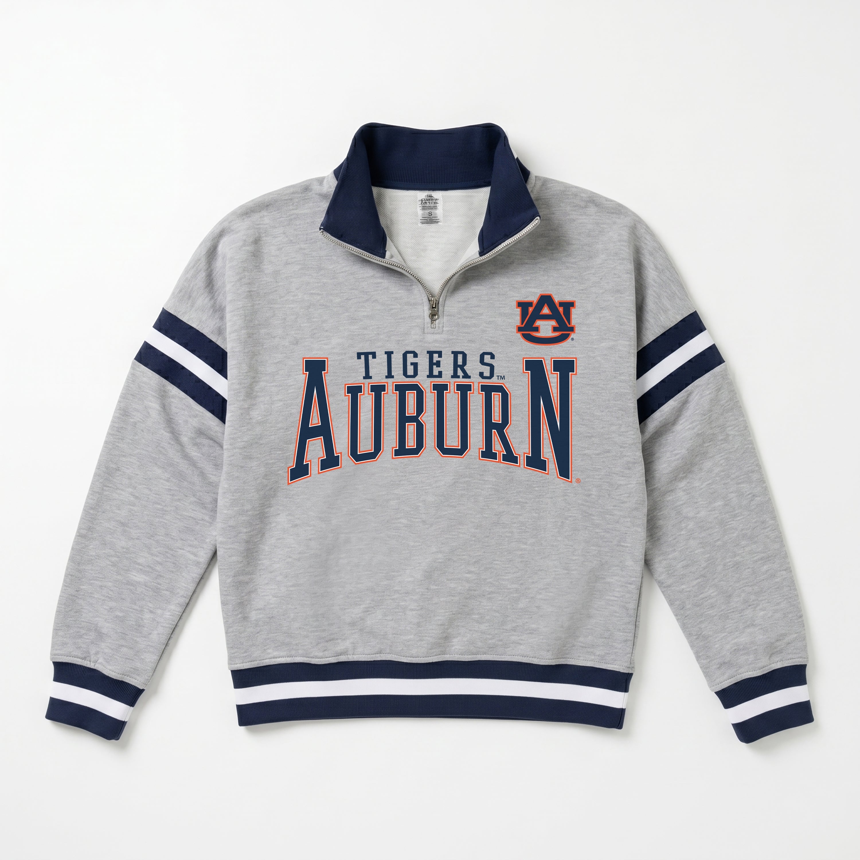 AUBURN TIGERS HOLD THE LINE PREMIUM QUARTER-ZIP PULLOVER