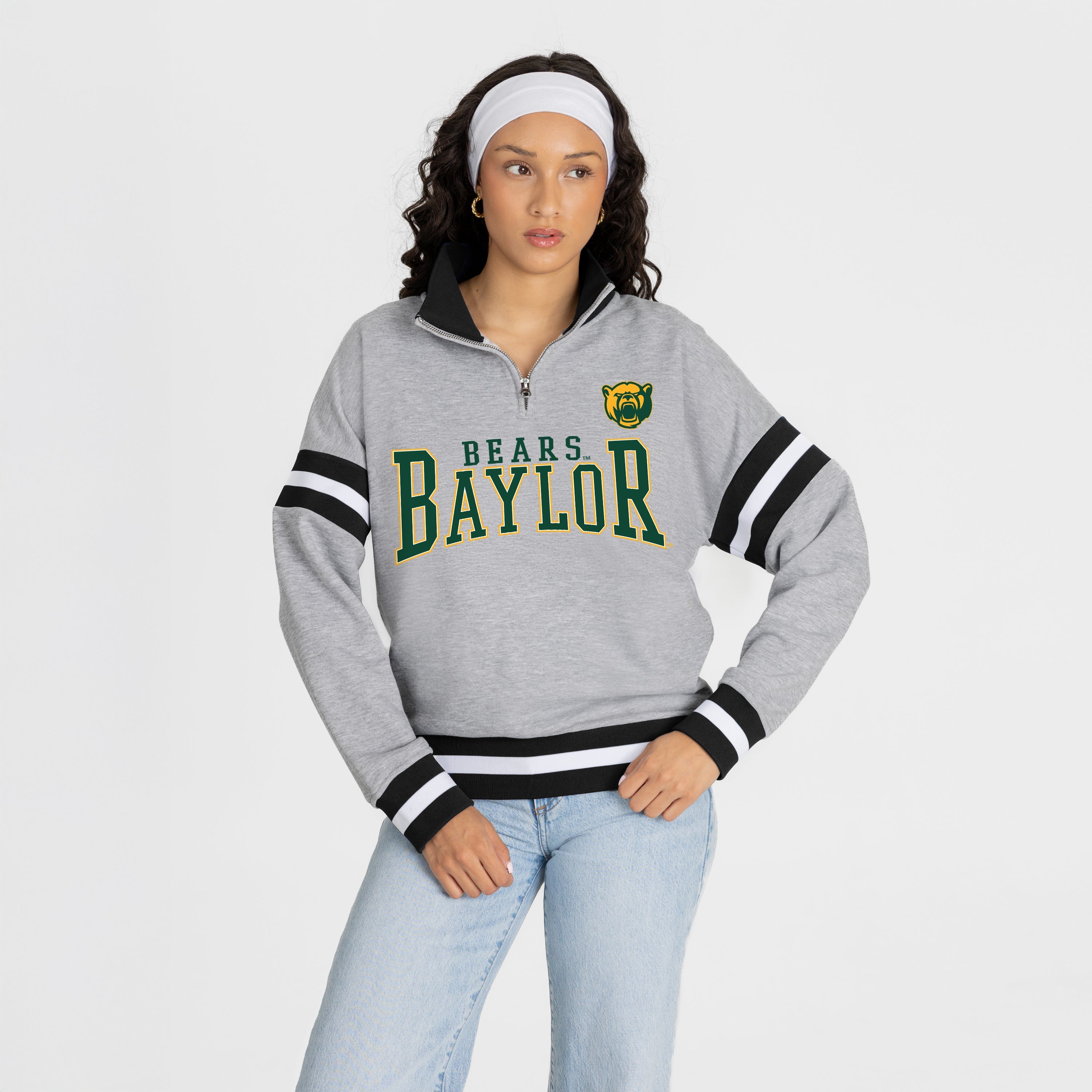 BAYLOR BEARS HOLD THE LINE PREMIUM QUARTER-ZIP PULLOVER