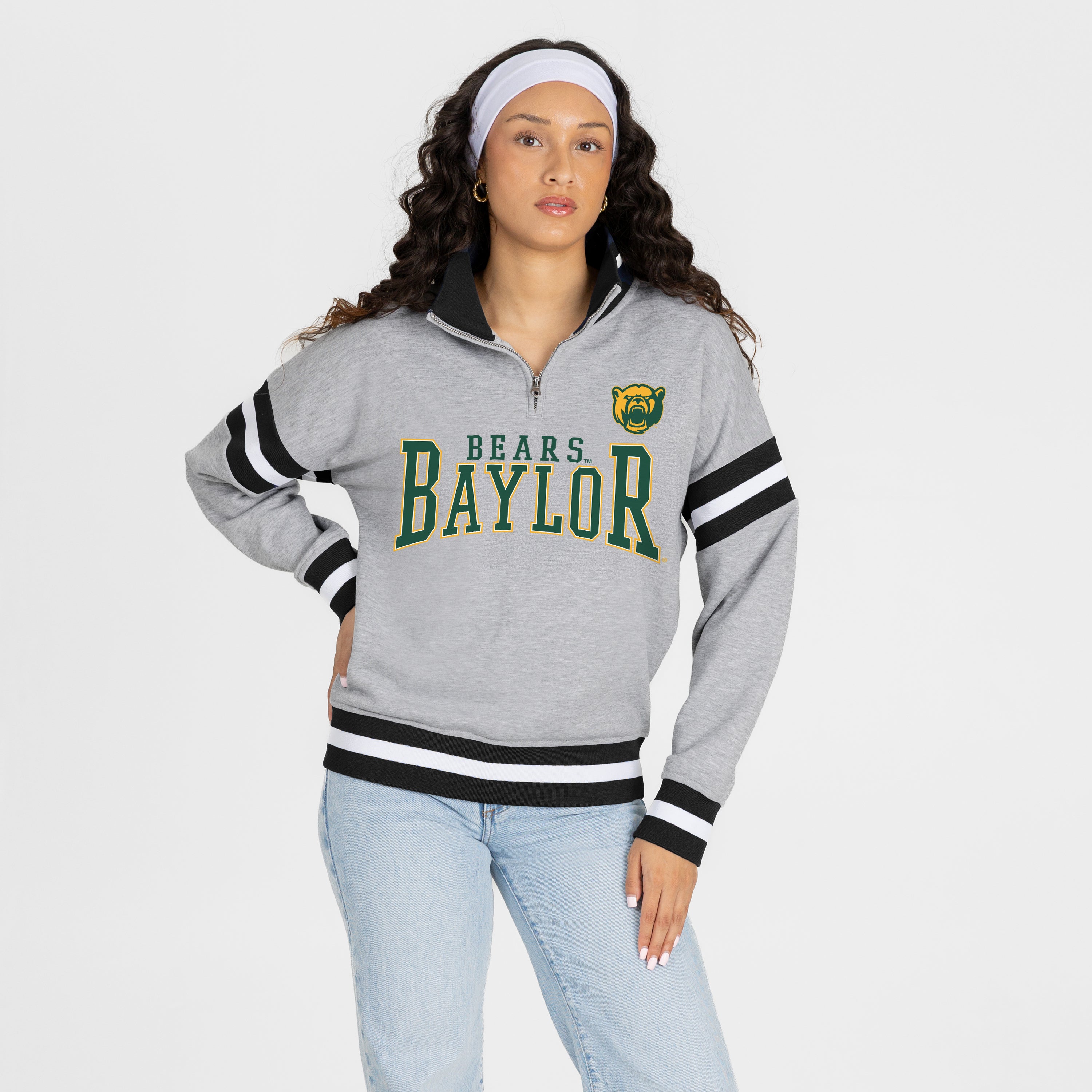 BAYLOR BEARS HOLD THE LINE PREMIUM QUARTER-ZIP PULLOVER