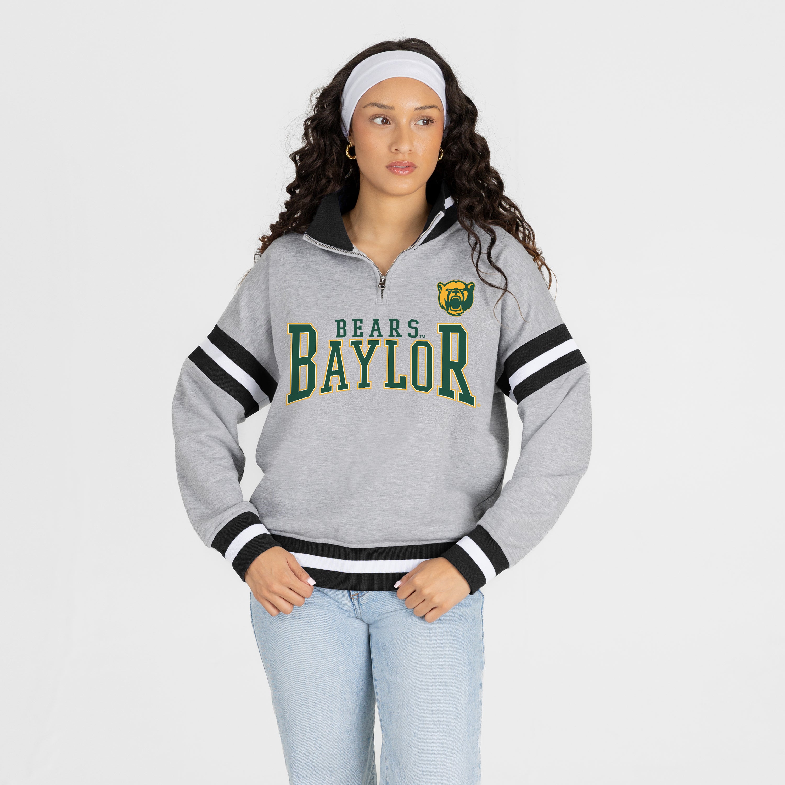 BAYLOR BEARS HOLD THE LINE PREMIUM QUARTER-ZIP PULLOVER