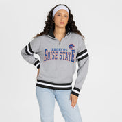 BOISE STATE BRONCOS HOLD THE LINE PREMIUM QUARTER-ZIP PULLOVER