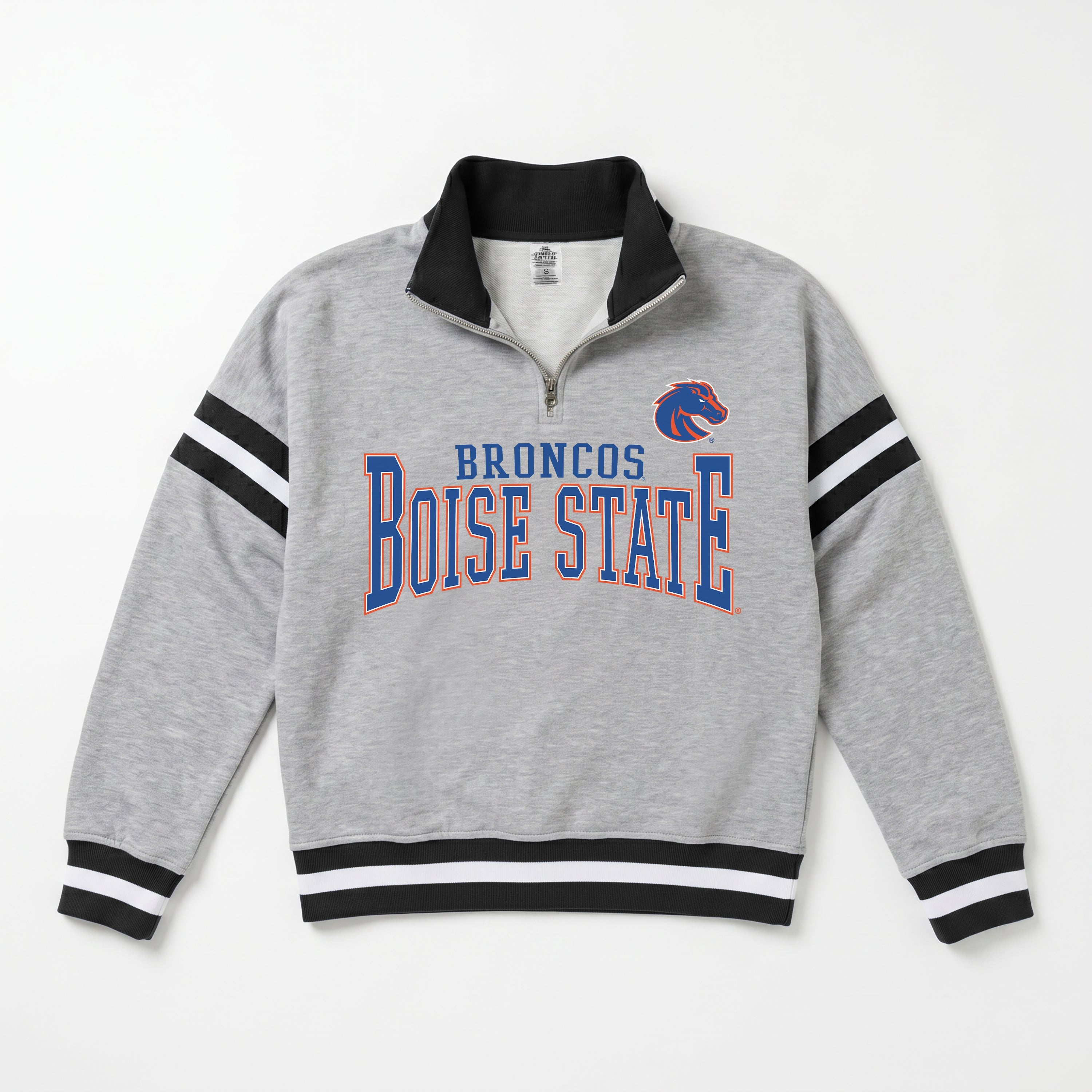 BOISE STATE BRONCOS HOLD THE LINE PREMIUM QUARTER-ZIP PULLOVER