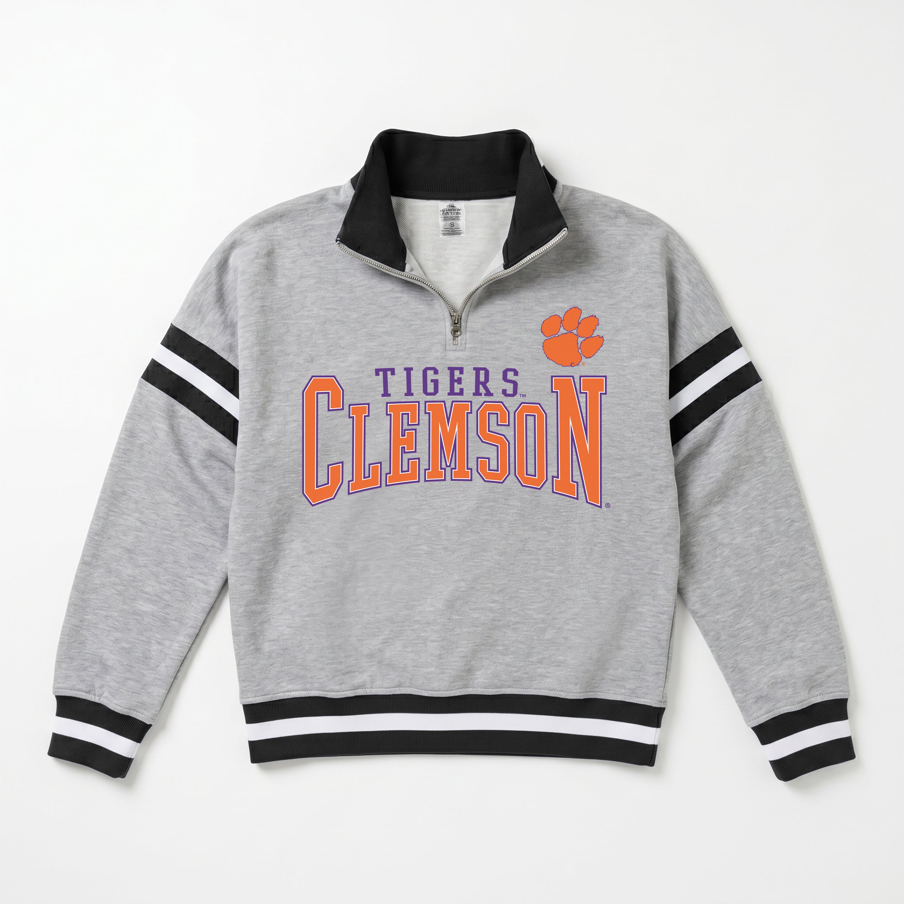 CLEMSON TIGERS HOLD THE LINE PREMIUM QUARTER-ZIP PULLOVER