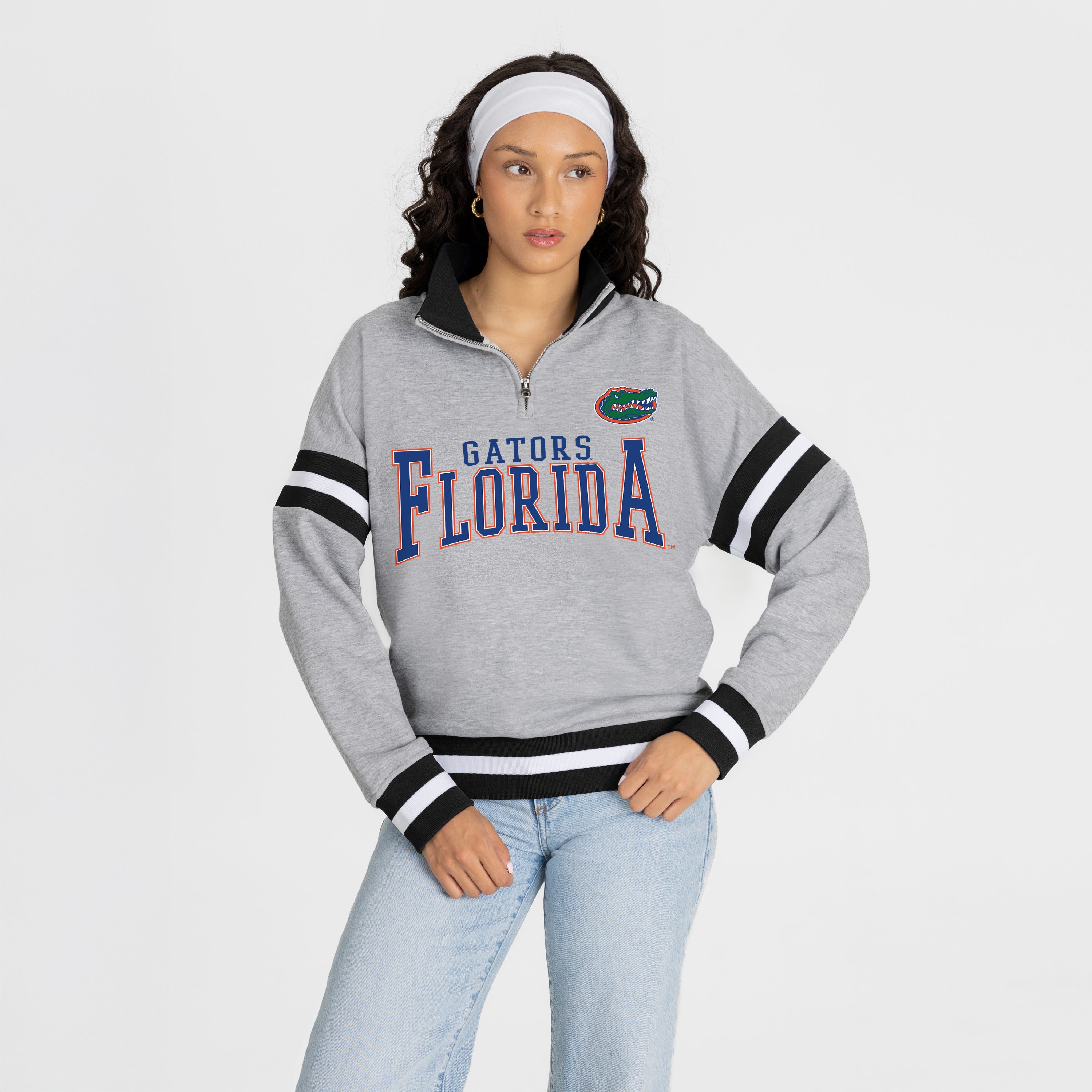 FLORIDA GATORS HOLD THE LINE PREMIUM QUARTER-ZIP PULLOVER