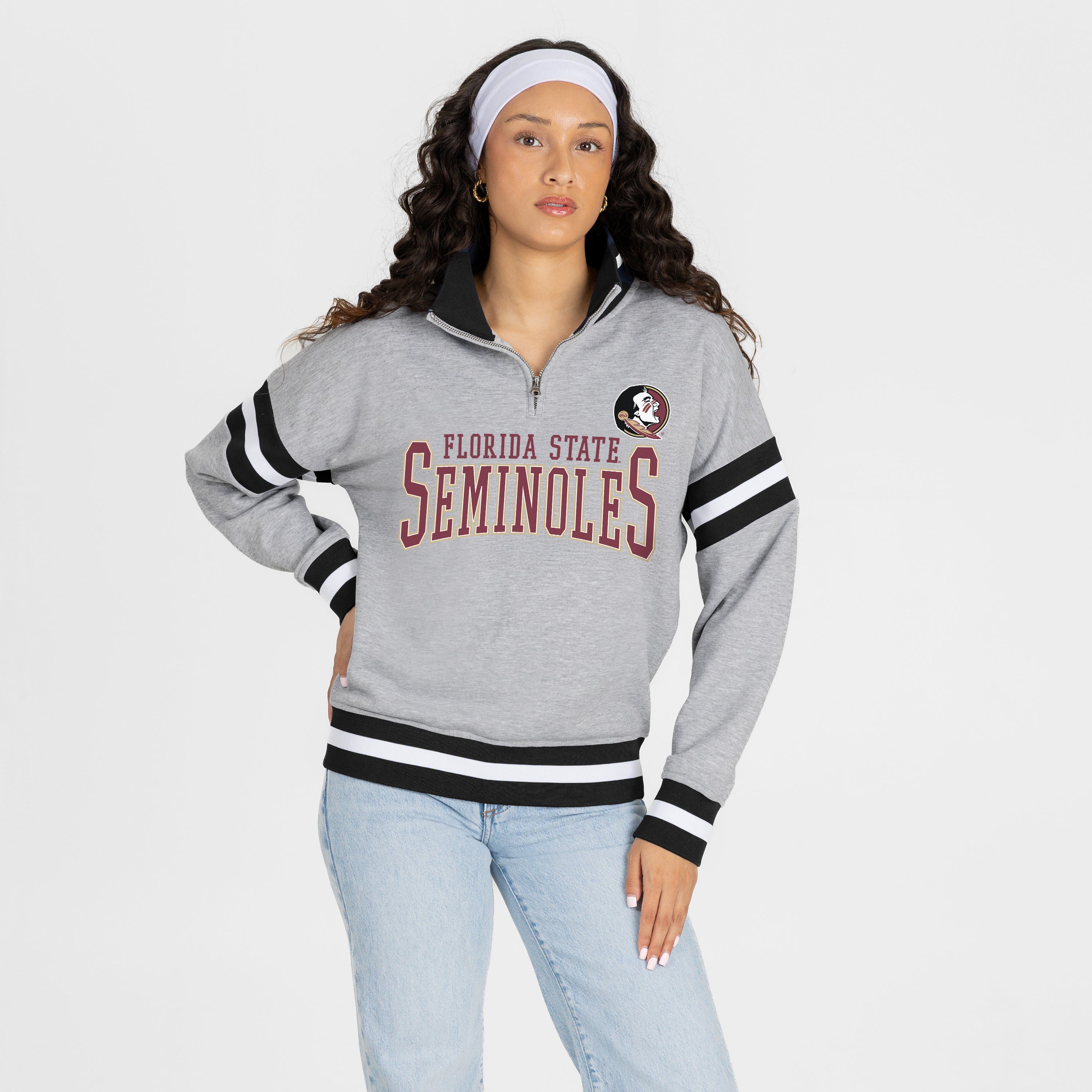 FLORIDA STATE SEMINOLES HOLD THE LINE PREMIUM QUARTER-ZIP PULLOVER