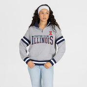 ILLINOIS FIGHTING ILLINI HOLD THE LINE PREMIUM QUARTER-ZIP PULLOVER