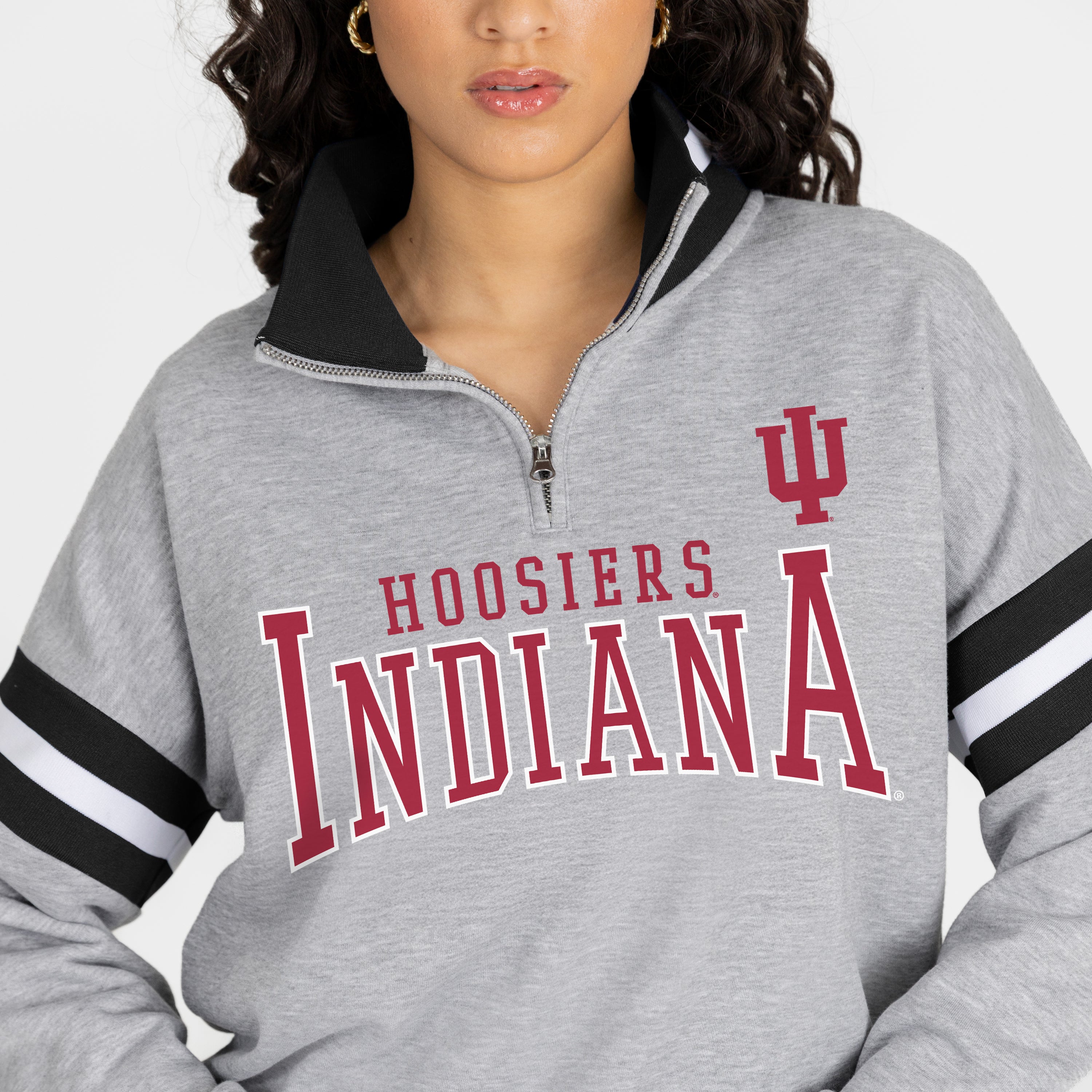 INDIANA HOOSIERS HOLD THE LINE PREMIUM QUARTER-ZIP PULLOVER