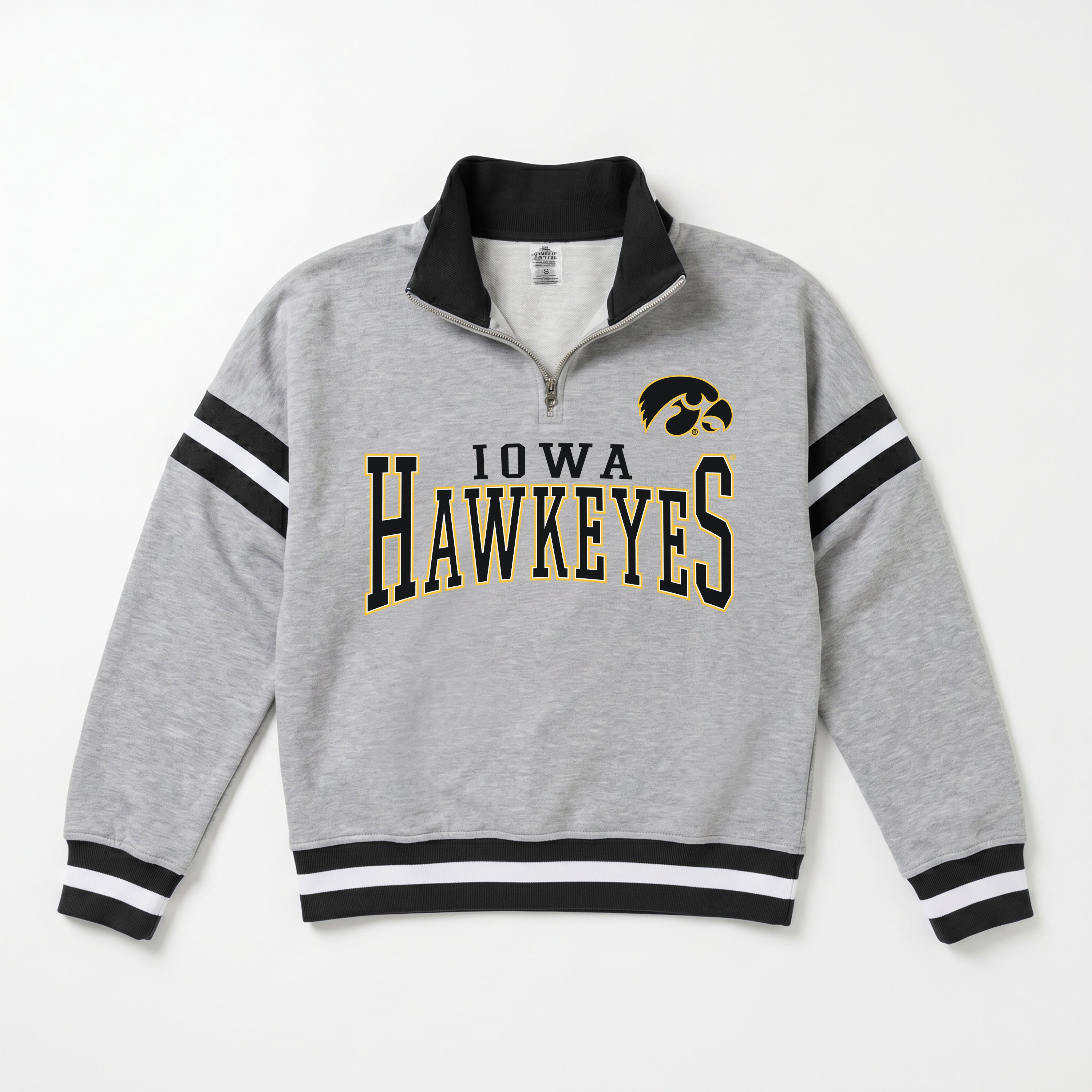 IOWA HAWKEYES HOLD THE LINE PREMIUM QUARTER-ZIP PULLOVER