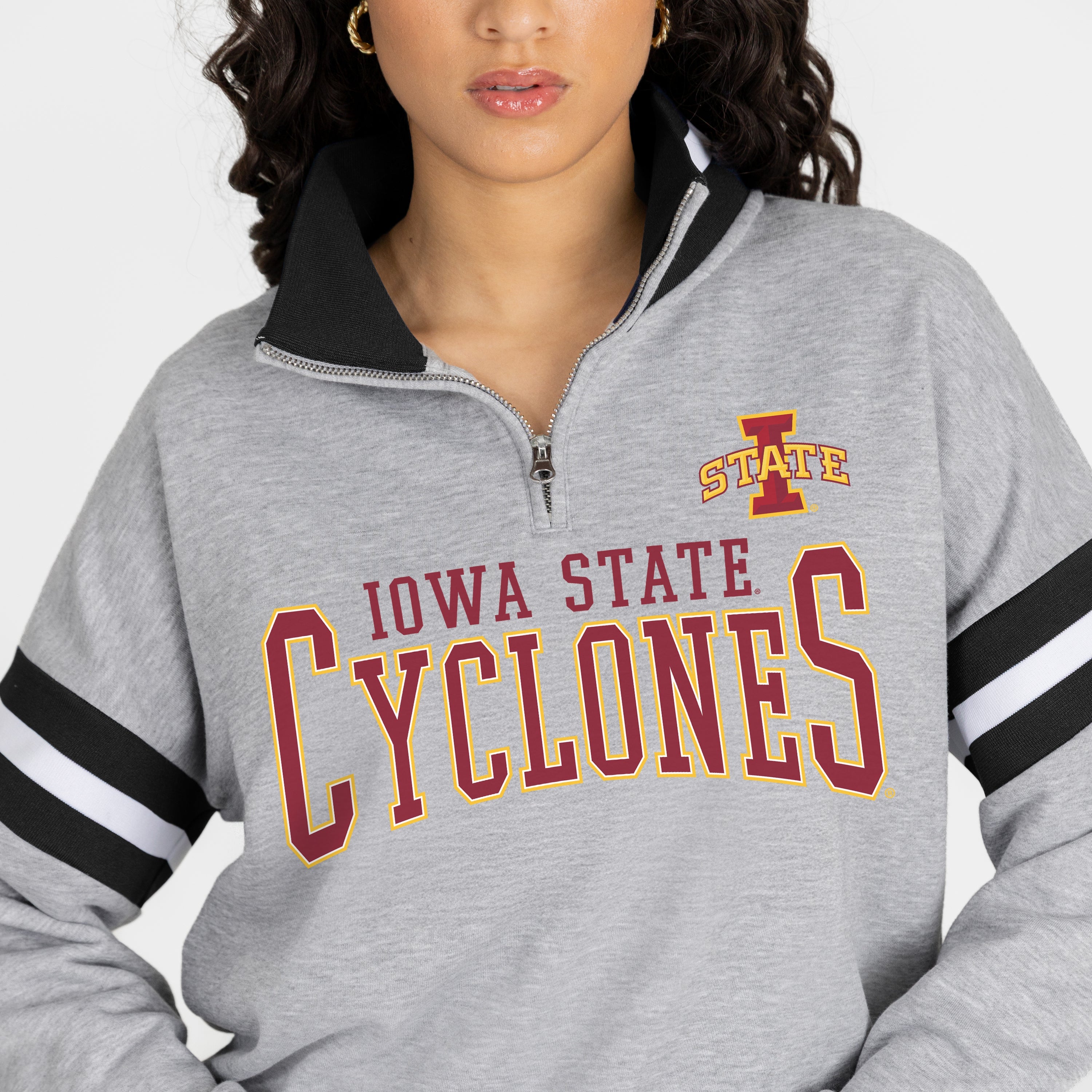 IOWA STATE CYCLONES HOLD THE LINE PREMIUM QUARTER-ZIP PULLOVER